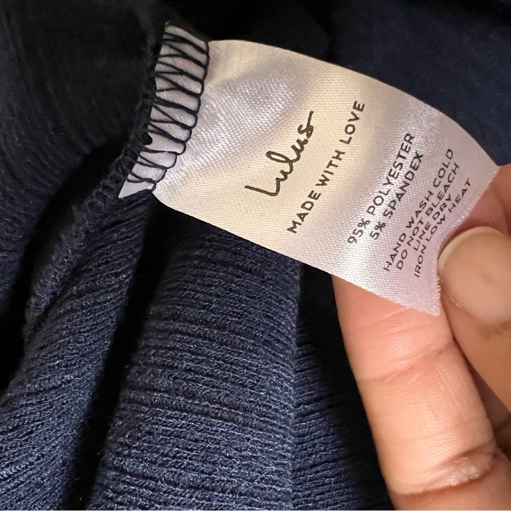 Lulu's Midnight Blue Bodysuit NWT - Picture 5 of 6